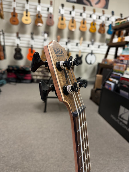 KALA Spalted Mango Acoustic-Electric U-Bass w/Case - UBASS-SP-MNG-FS