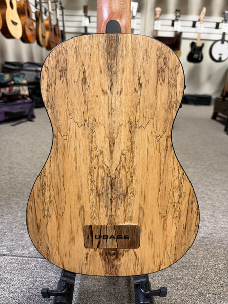 KALA Spalted Mango Acoustic-Electric U-Bass w/Case - UBASS-SP-MNG-FS