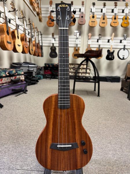KALA KA-SB-ACA-T Solid Body Acacia Tenor Ukulele w/Case