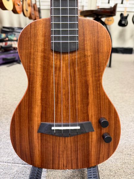 KALA KA-SB-ACA-T Solid Body Acacia Tenor Ukulele w/Case