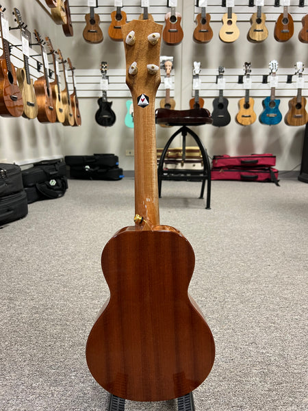 Rebel Double Cheese Concert Ukulele w/Case - Solid Spruce/Solid Mahogany