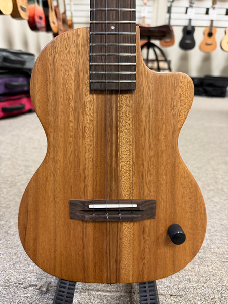 Pono TE Solid Acacia Electric Tenor Solid Body Ukulele w/Case