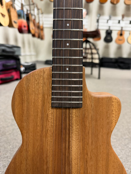 Pono TE Solid Acacia Electric Tenor Solid Body Ukulele w/Case