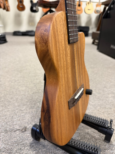 Pono TE Solid Acacia Electric Tenor Solid Body Ukulele w/Case