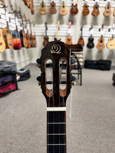 SNAIL BHC-5T Solid Spruce/Ebony Tenor Ukulele w/Case