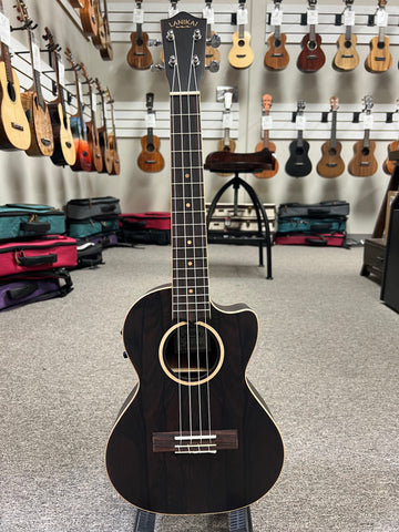 Lanikai ZR-CET Ziricote Electric Tenor Ukulele w/Case - Cutaway