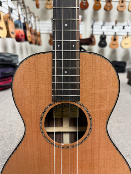 PONO ULN4-4 Nylon String Solid Cedar/Rosewood Large Body Baritone Ukulele w/Case
