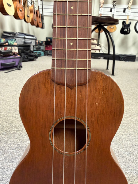 Vintage 1960's Martin Solid Mahogany Soprano Ukulele w/Case - Pre Loved