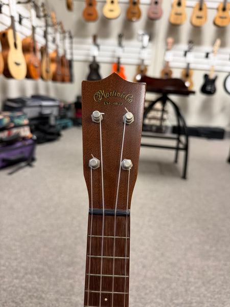 Vintage 1960's Martin Solid Mahogany Soprano Ukulele w/Case - Pre Loved