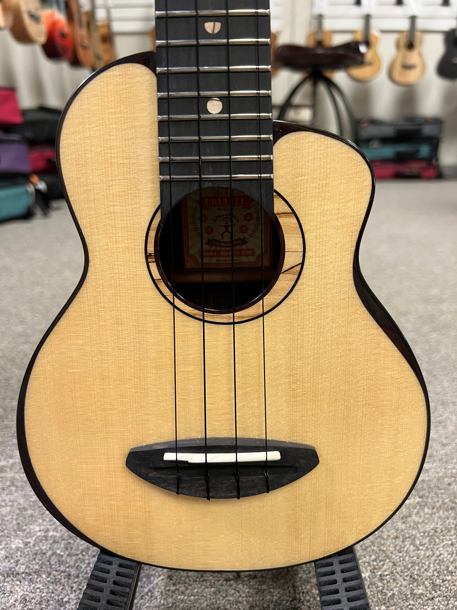 aNueNue US-200 Soprano Ukulele w/Case - Moon Bird Series - Solid