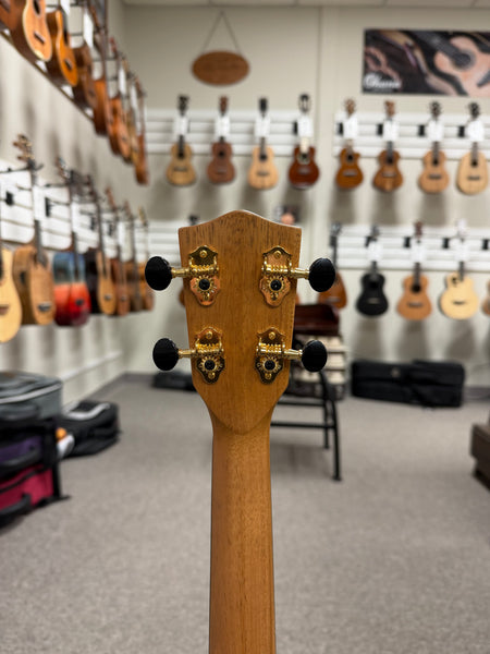 Pono BE-D Solid Acacia Baritone Deluxe Electric Solid Body Ukulele w/Case