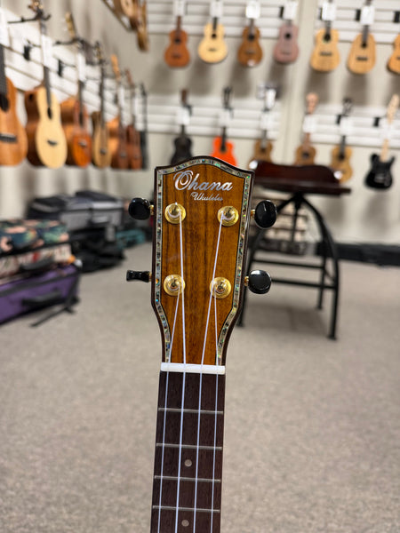 OHANA SK-270M Solid Acacia Super Soprano Ukulele - Soprano Long Neck
