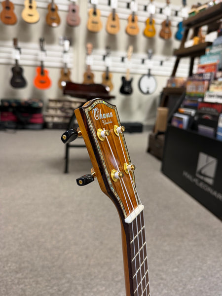 OHANA SK-270M Solid Acacia Super Soprano Ukulele - Soprano Long Neck