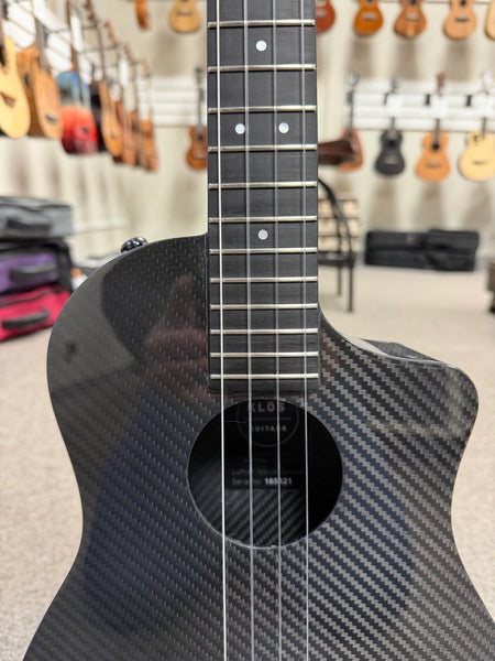 Klos Full Carbon Fiber Baritone Ukulele w/Case - Travel Uke