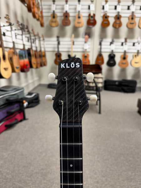 Klos Full Carbon Fiber Baritone Ukulele w/Case - Travel Uke