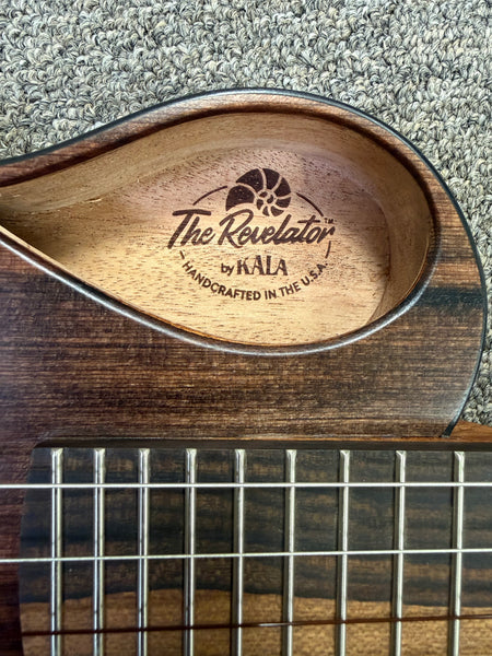 KALA Revelator Nautilus Sinker Redwood Electric Tenor Ukulele w/Case - Made In The U.S.A.