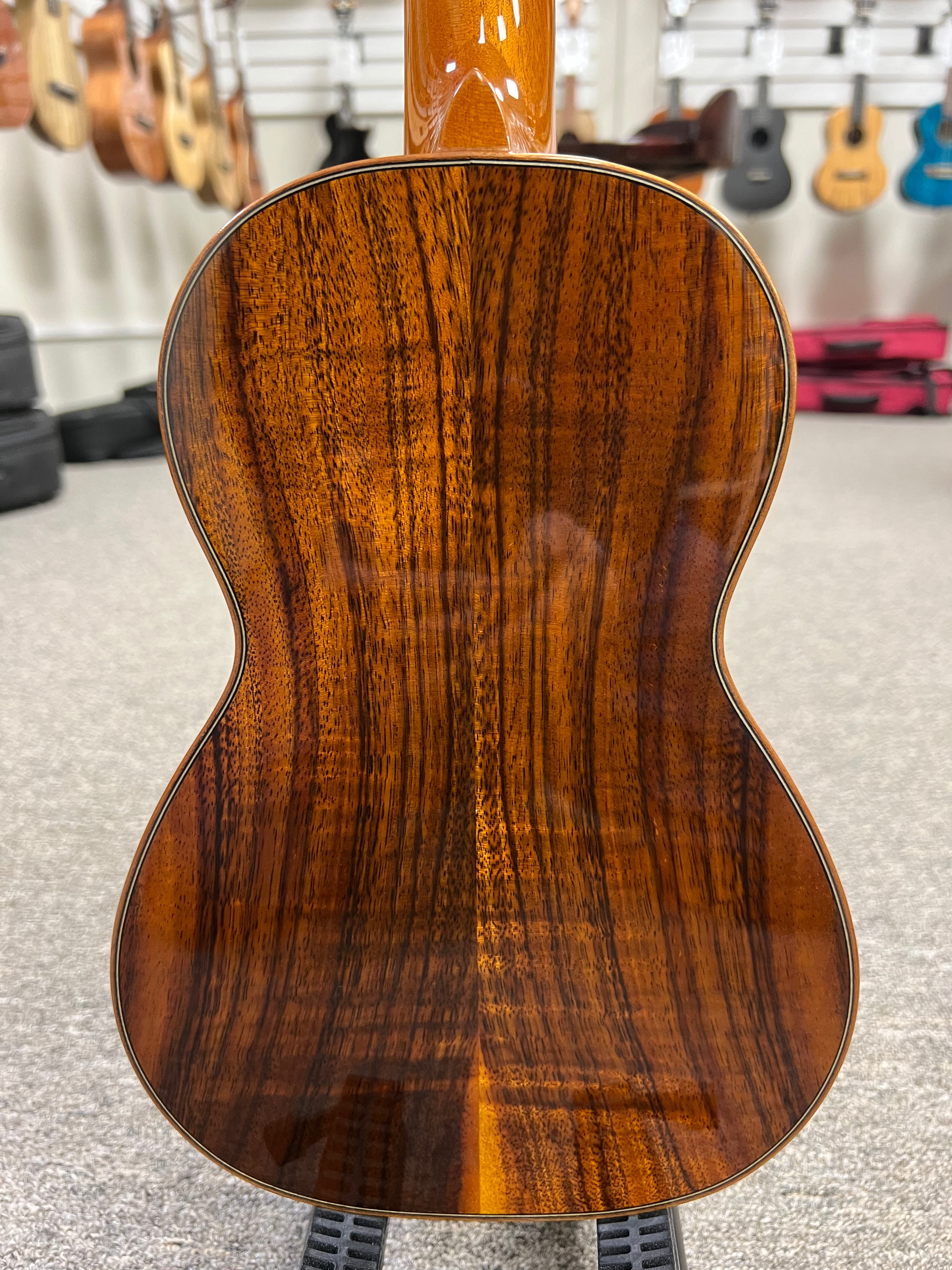 最高級5Aハワイアンカーリーマンゴー☆625～640×240×26mm厚☆送料無料 No.1727 ハワイアンマンゴー材 10本用時計ケース | 高級時計ケースの