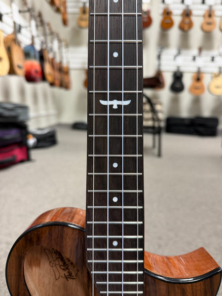 KALA Night Owl Acacia Revelator Electric Tenor Ukulele w/Case