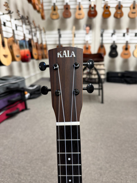 KALA Night Owl Acacia Revelator Electric Tenor Ukulele w/Case