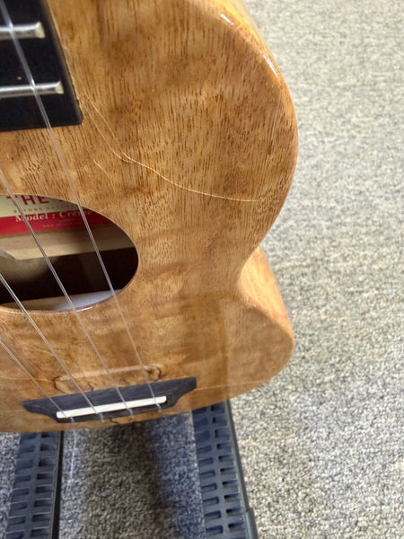 Rebel Creme Brulee Solid Mango Soprano Ukulele w/Case - B Stock