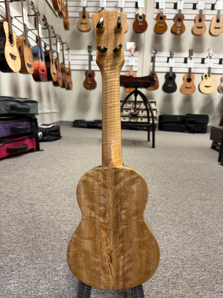 Rebel Creme Brulee Solid Mango Soprano Ukulele w/Case - B Stock