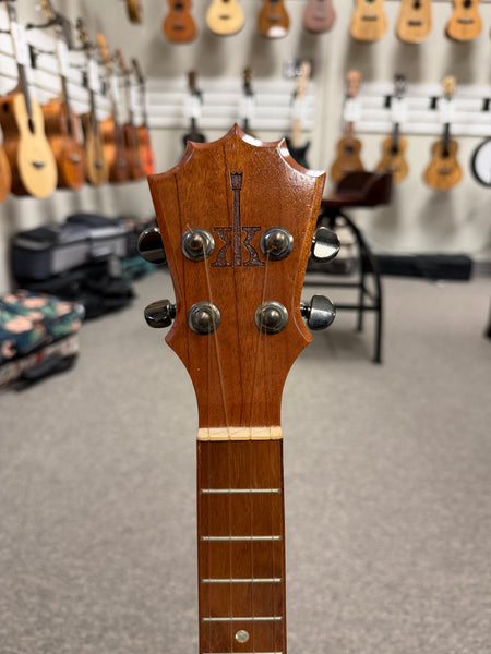 KoAloha Pops Made Custom Solid Koa Electric Sceptre Tenor Ukulele w/Case - Pre Loved