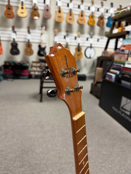 KoAloha Pops Made Custom Solid Koa Electric Sceptre Tenor Ukulele w/Case - Pre Loved