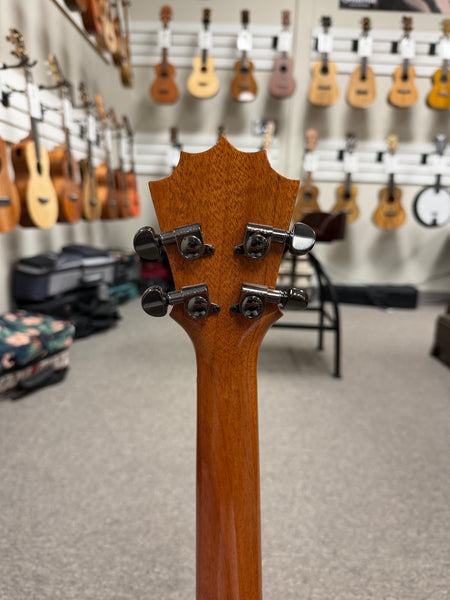 KoAloha Pops Made Custom Solid Koa Electric Sceptre Tenor Ukulele w/Case - Pre Loved