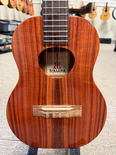 KoAloha KTM-00 Solid Koa Electric Tenor Ukulele w/Case - Pre Loved