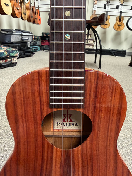 KoAloha KTM-00 Solid Koa Electric Tenor Ukulele w/Case - Pre Loved
