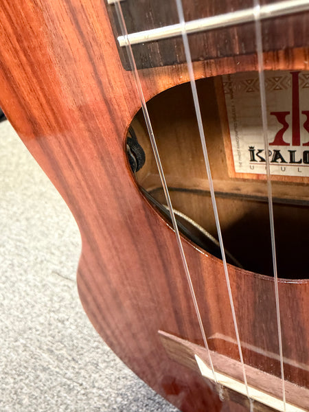 KoAloha KTM-00 Solid Koa Electric Tenor Ukulele w/Case - Pre Loved