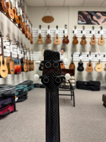 Klos Full Carbon Fiber Electric Baritone Ukulele w/Case - Travel Uke