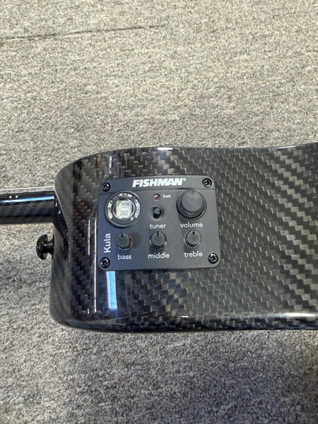 Klos Full Carbon Fiber Electric Baritone Ukulele w/Case - Travel Uke