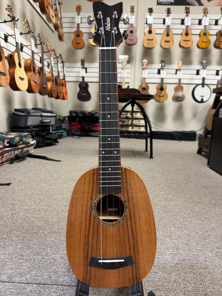Makaio MKTP-10 Koa Pineapple Concert Long Neck Ukulele w/Case