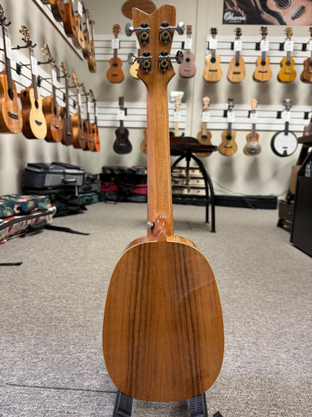Makaio MKTP-10 Koa Pineapple Concert Long Neck Ukulele w/Case