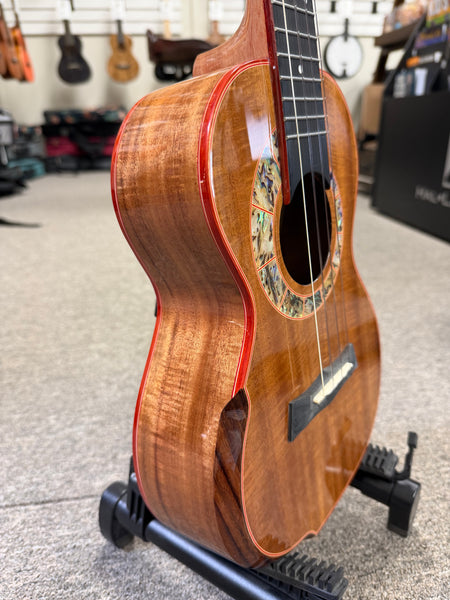 SNAIL S60T Solid Acacia Tenor Ukulele w/Case #3 - Comfort Armrest