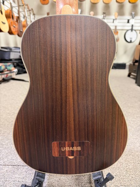 KALA EBY-FL Striped Ebony Fretless Acoustic-Electric U-Bass w/Case - UBASS