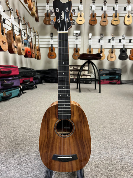 Makaio MKTP-10 Koa Pineapple Concert Long Neck Ukulele w/Case