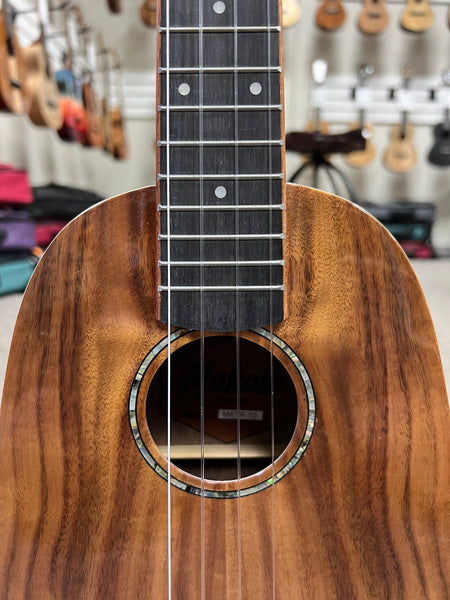 Makaio MKTP-10 Koa Pineapple Concert Long Neck Ukulele w/Case