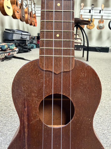 Vintage 1940's Favilla Solid Mahogany Soprano Ukulele - Pre-Loved