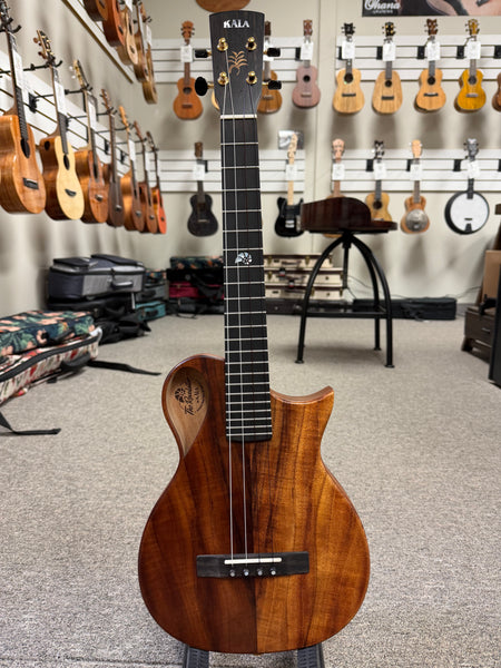 KALA Revelator Koa Electric Tenor Ukulele w/Case - Made In The U.S.A.