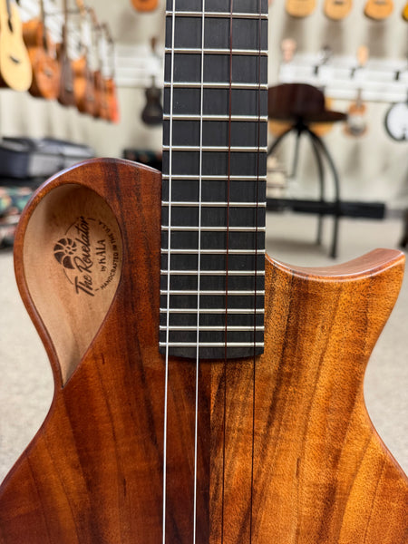 KALA Revelator Koa Electric Tenor Ukulele w/Case - Made In The U.S.A.