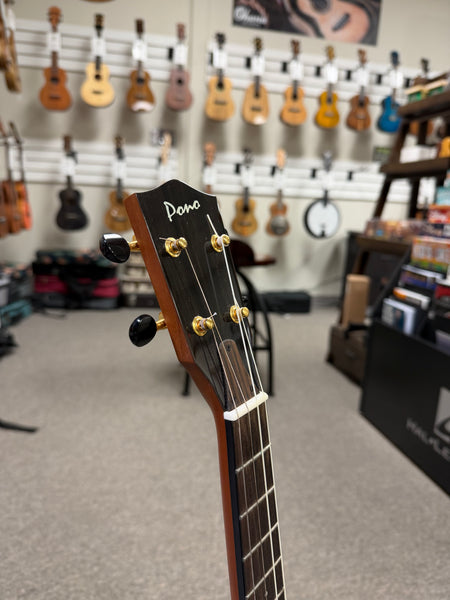 Pono TE-D Solid Acacia Deluxe Electric Tenor Solid Body Ukulele w/Case - Pre Loved