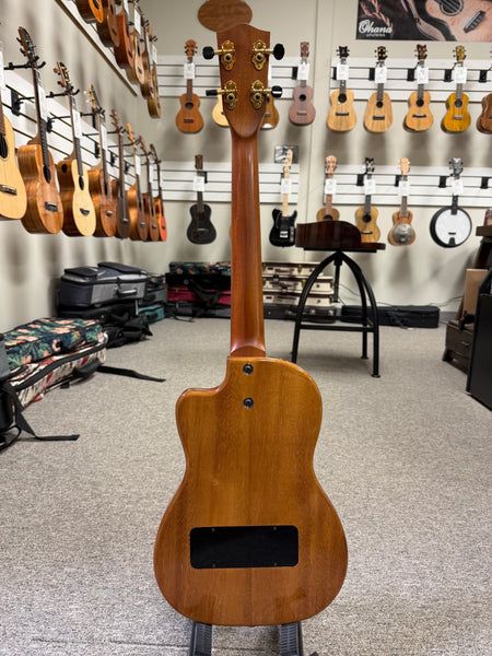 Pono TE-D Solid Acacia Deluxe Electric Tenor Solid Body Ukulele w/Case - Pre Loved