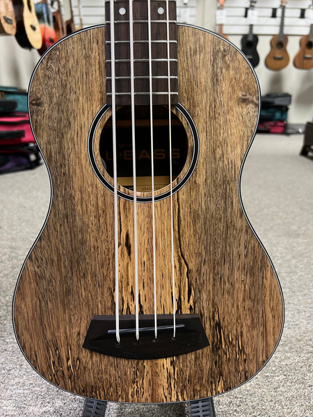 KALA Spalted Mango Acoustic-Electric U-Bass w/Case - UBASS-SP-MNG-FS