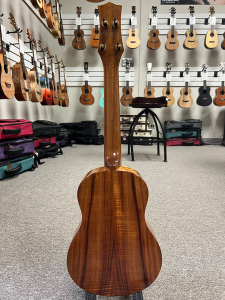 Kiwaya KPT-5K Solid 5A Curly Koa Tenor Ukulele w/Case