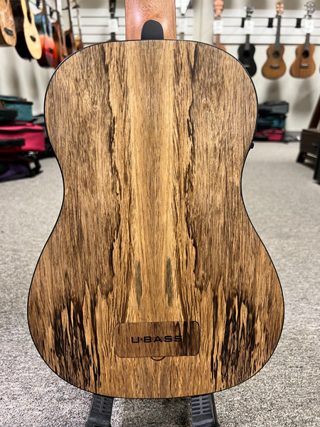 KALA Spalted Mango Acoustic-Electric U-Bass w/Case - UBASS-SP-MNG-FS
