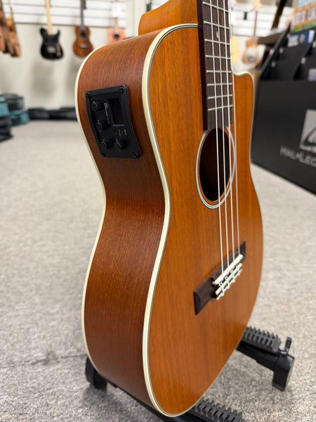 Ohana BK-20CE Mahogany Electric Baritone Ukulele - Solid Top Cutaway