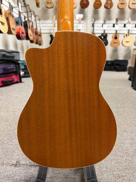 Ohana BK-20CE Mahogany Electric Baritone Ukulele - Solid Top Cutaway