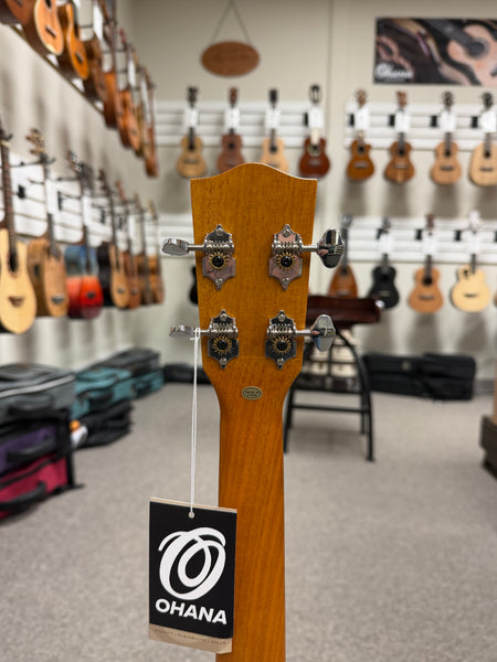 Ohana BK-20CE Mahogany Electric Baritone Ukulele - Solid Top Cutaway